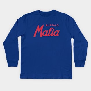 Buffalo Mafia - Blue 2 Kids Long Sleeve T-Shirt